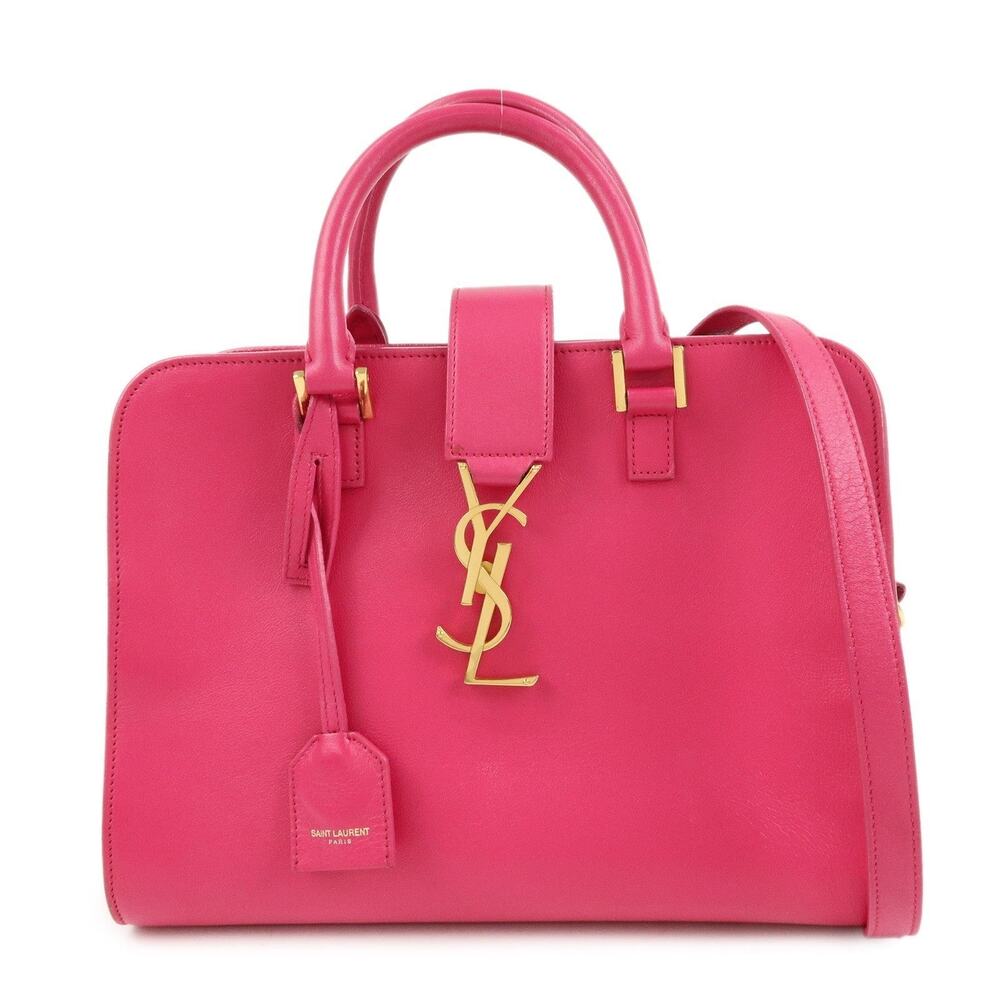 Saint Laurent Cassandra Calfskin Handbag Pink